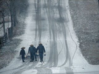 Indiana amish boys walking to school cindy seigle
